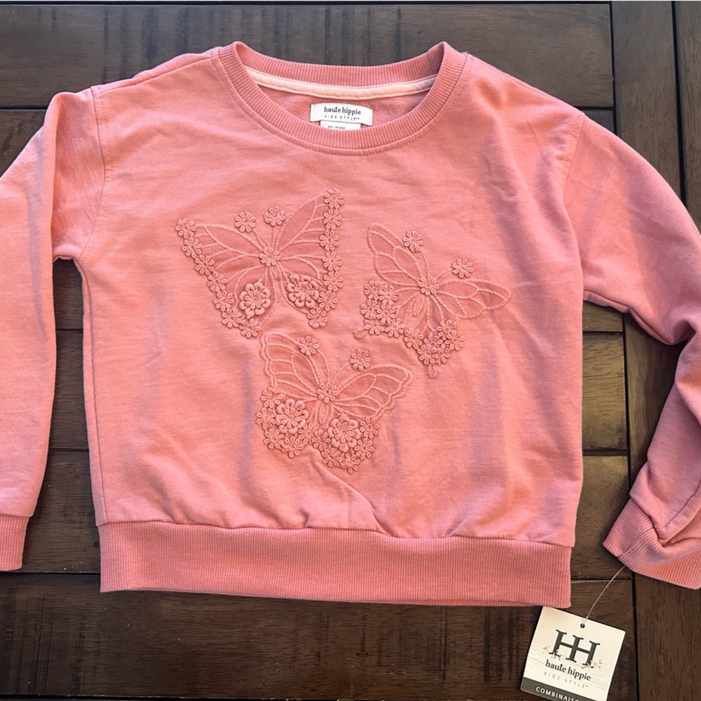Haute Hippie Coral Embroidered Top